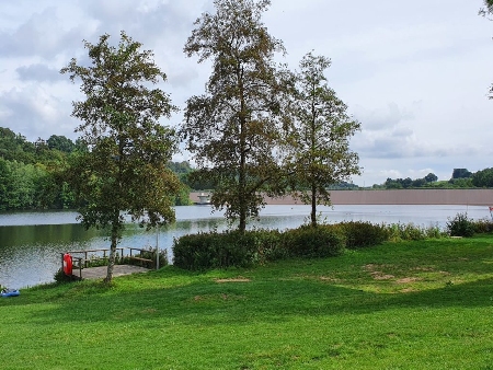 Sonnenbaden, Liegewiese direkt am Kronenburger See zum Entspannen