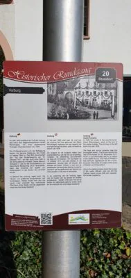Historischer Rundgang Hinweis Nr. 20schild