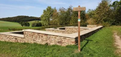 Schöne alte römische Anlage-Hofanlage